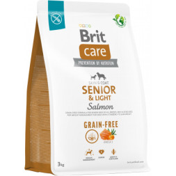 Сухий корм для собак Brit Care Dog Grain-free Senior &amp; Light беззерновий з лососем 3 кг (8595602558933)