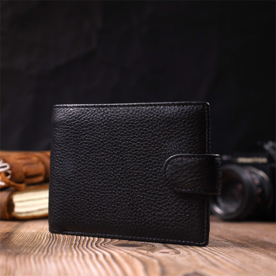 Гаманець Vintage З натуральної шкіри Чорний (sale_15019)