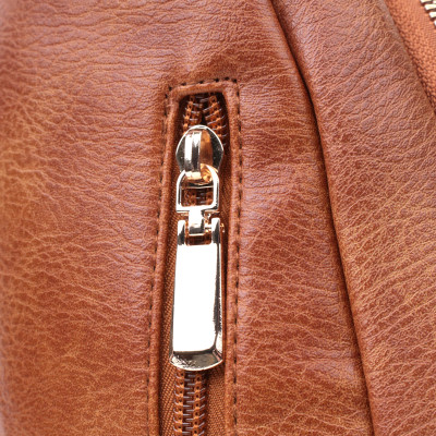 Сумка Vintage Жіноча слінг з екошкіри Руда (22749)