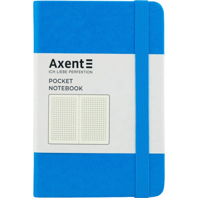 Книга записна Axent Partner, 95x140 мм, 96 аркушів, клітинка, блакитна (8301-07-A)
