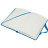 Книга записна Axent Partner, 95x140 мм, 96 аркушів, клітинка, блакитна (8301-07-A)