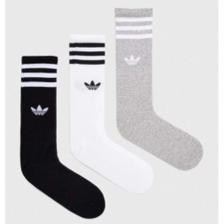 Шкарпетки Adidas High Crew Sock IU2653 білий, сірий, чорний M (40-42) (4066757431791)