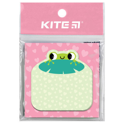 Папір для нотаток Kite з клейким шаром Froggy 70х70 мм, 50 аркушів (K22-298-2)