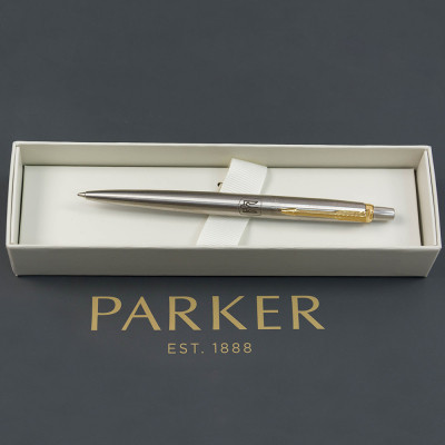 Ручка кулькова Parker JOTTER 17 UKRAINE SS GT BP Герб України (16032_T005b)