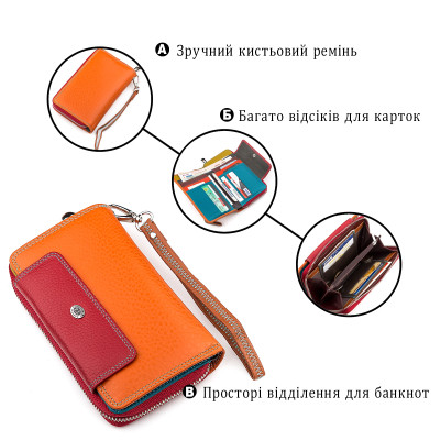 Гаманець ST Leather Червоний (18441)