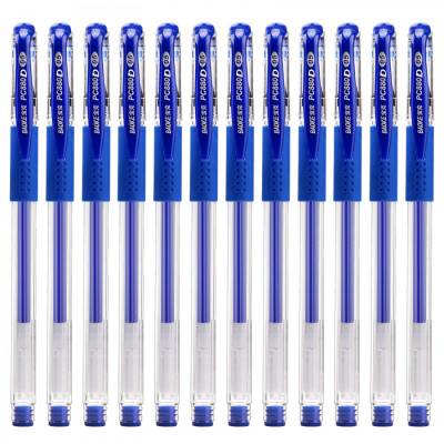 Ручка гелева Baoke з грипом 0.5 мм, синя (PEN-BAO-PC880D-BL)