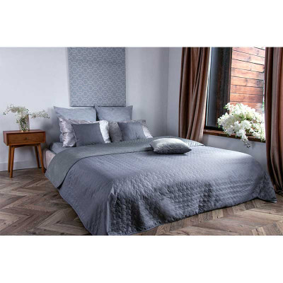Покривало Руно двостороннє VeLour Сіре 180 х 220 см (340.55_Grey)