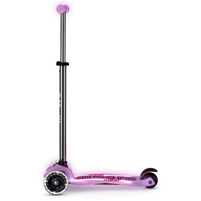 Самокат Micro Maxi Deluxe Glow LED Plus Сяйнисто-пурпуровий (MMD378)