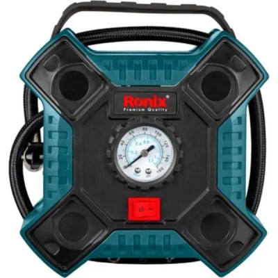 Автомобільний компресор Ronix 12В, 160 PSI, 11 бар, 1100 кПа (RH-4263)