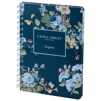 Блокнот Axent на спіралі Laura Ashley, Gorgeous А5 80 аркушів, клітинка, тверда обкладинка (8470-5-A-LA)