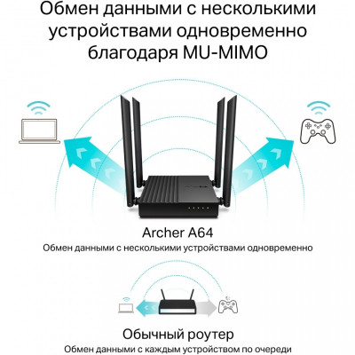 Маршрутизатор TP-Link ARCHER A64 (ARCHER-A64)