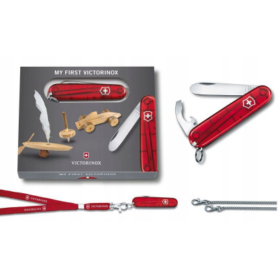 Ніж Victorinox My First Transparent Red (0.2373.T)