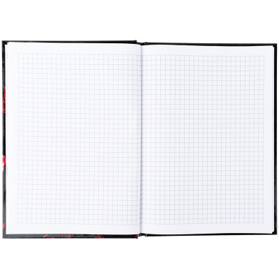 Книга записна Axent Red fleur А5, 96 аркушів, клітинка, тверда обкладинка (8459-3-A)