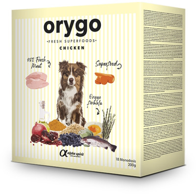 Напіввологий корм для собак Orygo Chicken (18х200 г) 3.6 кг (8436586312121)
