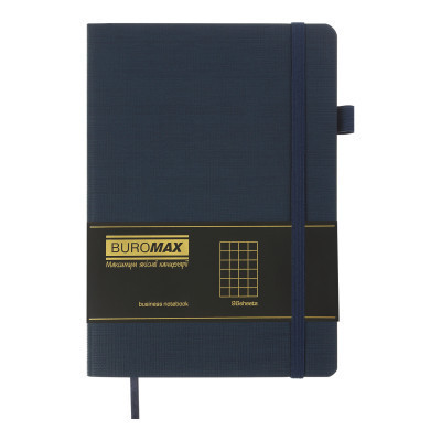Книга записна Buromax Color Tunes А5 96 аркушів, у клітинку темно-синій (BM.295100-03)