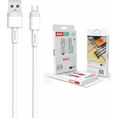 Дата кабель USB 2.0 AM to Micro 5P 1.0m 5A white XO (NB166-M-1-WH)