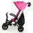 Дитячий велосипед QPlay Nova+ Rubber Floral Pink складаний триколісний (S700-13Nova+FloralPink)