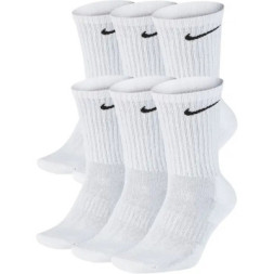Шкарпетки Nike U NK EVERYDAY CUSH CREW 6PR-BD SX7666-100 34-38 6 пар Білі (194954124803)