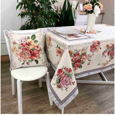 Скатертина Прованс гобеленова Manila 130х140 см (21798)