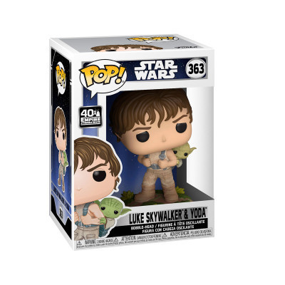 Фігурка для геймерів Funko Pop серії Зоряні війни. Люк з Йодою (46768)