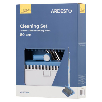 Комплект для прибирання Ardesto Совок і щітка з довгою ручкою 79.2 см (ARHE1301B)