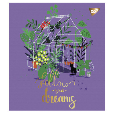 Зошит Yes А5 Follow your dreams 48 аркушів лінія (766888)