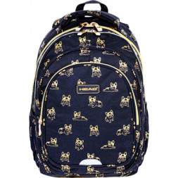 Рюкзак шкільний Head AB300 GOLDEN PUPPY з золотистим ефек... (502024108)