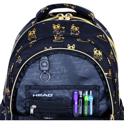 Рюкзак шкільний Head AB300 GOLDEN PUPPY з золотистим ефек... (502024108)