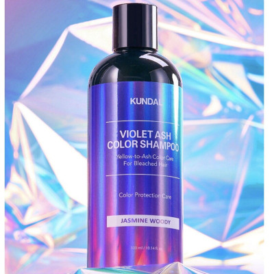 Шампунь Kundal Violet Ash Color Shampoo Jasmine Woody 300 мл (8809809424916)