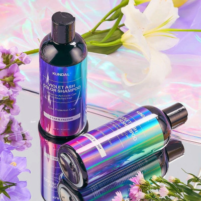 Шампунь Kundal Violet Ash Color Shampoo Jasmine Woody 300 мл (8809809424916)