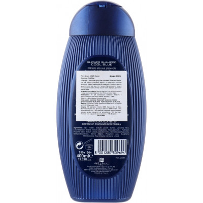 Шампунь Felce Azzurra Cool Blue 2 в 1 для чоловіків 400 мл (8001280309694)