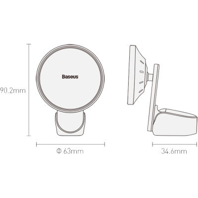 Універсальний автотримач Baseus Big Energy Car Mount Wireless Charger (WXJN-01)