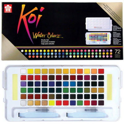 Акварельні фарби Sakura KOI SKETCH BOX, 72шт (084511316614)