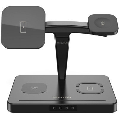 Зарядний пристрій Canyon WS-404 4in1 Wireless charger (CNS-WCS404B)