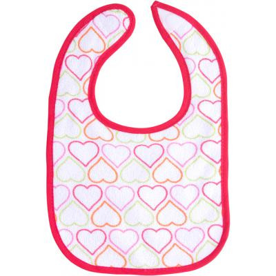 Слинявчик Luvable Friends 5 шт для девочек с надписями, розовый (2189-pink)