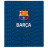 Зошит Kite FC Barcelona, 24 аркуші, клітинка (BC25-238)