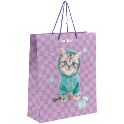 Подарунковий пакет Kite Studio Pets, 26х32 см (SP25-266)