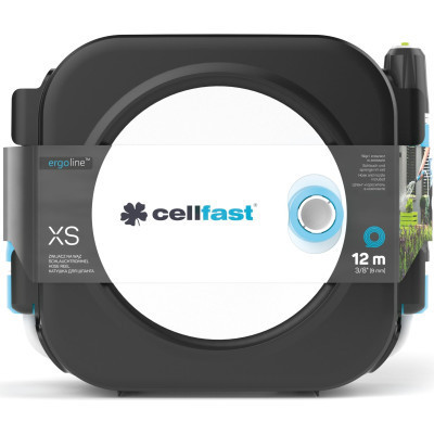 Шланг для поливу Cellfast на катушці ERGO XS, 10+2м, шланга 3/8&quot;, комплект конекторів та зрошувач ERGO (55-400)