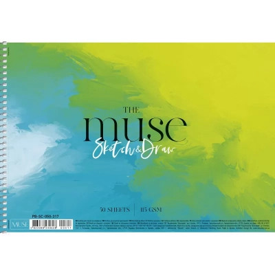 Альбом для малювання Школярик MUSE А4 50 аркушів 115г/м2 для ескізів та малювання (PB-SC-050-317)