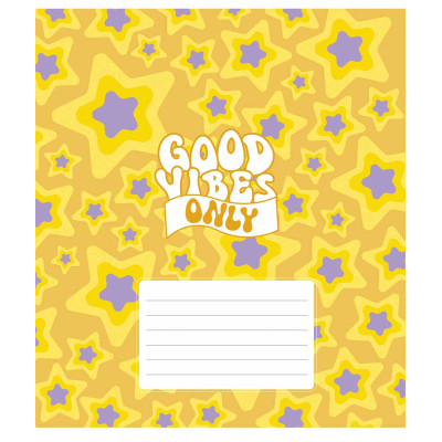 Зошит Школярик Good vibes only 18 аркушів лінія (018-3561L)