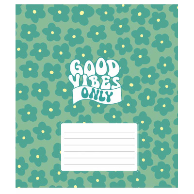 Зошит Школярик Good vibes only 18 аркушів лінія (018-3561L)