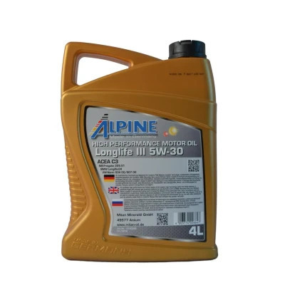 Моторна олива Alpine 5W-30 Longlife III 4л (0285-4)