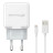 Зарядний пристрій Grand-X USB 5V 2,1A White + cable USB -&gt; Lightning, Cu (CH03LTW)