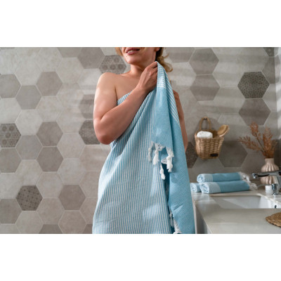 Рушник Ardesto SPA 90х180см 100% бавовна, аква (ART2690AQ)