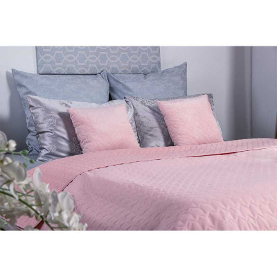 Покривало Руно двостороннє декоративне Velour Rose 180х220 см (340.55_Rose)