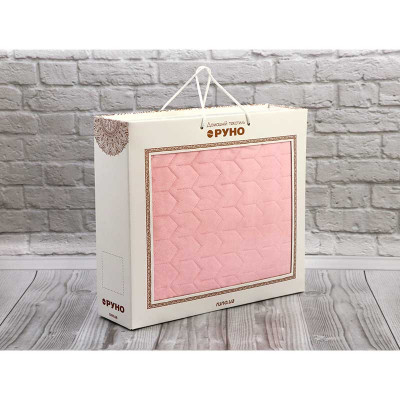 Покривало Руно двостороннє декоративне Velour Rose 180х220 см (340.55_Rose)