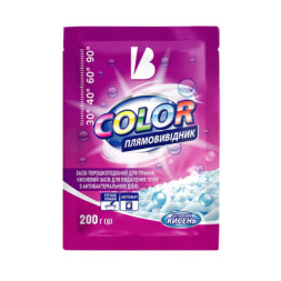 Засіб для видалення плям Blyskavka Color З активним киснем 200 г (4820214191815)