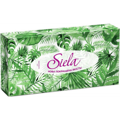 Серветки косметичні Siela Happy Green 2 шари 80 шт. (4820204405441)