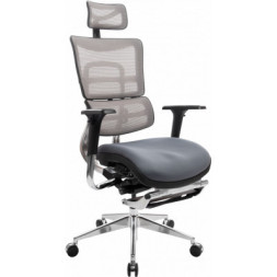Офісне крісло GT Racer X-802L Bright Gray (X-802L Bright Gray (W-20 B-40))