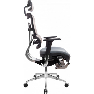 Офісне крісло GT Racer X-802L Bright Gray (X-802L Bright Gray (W-20 B-40))
